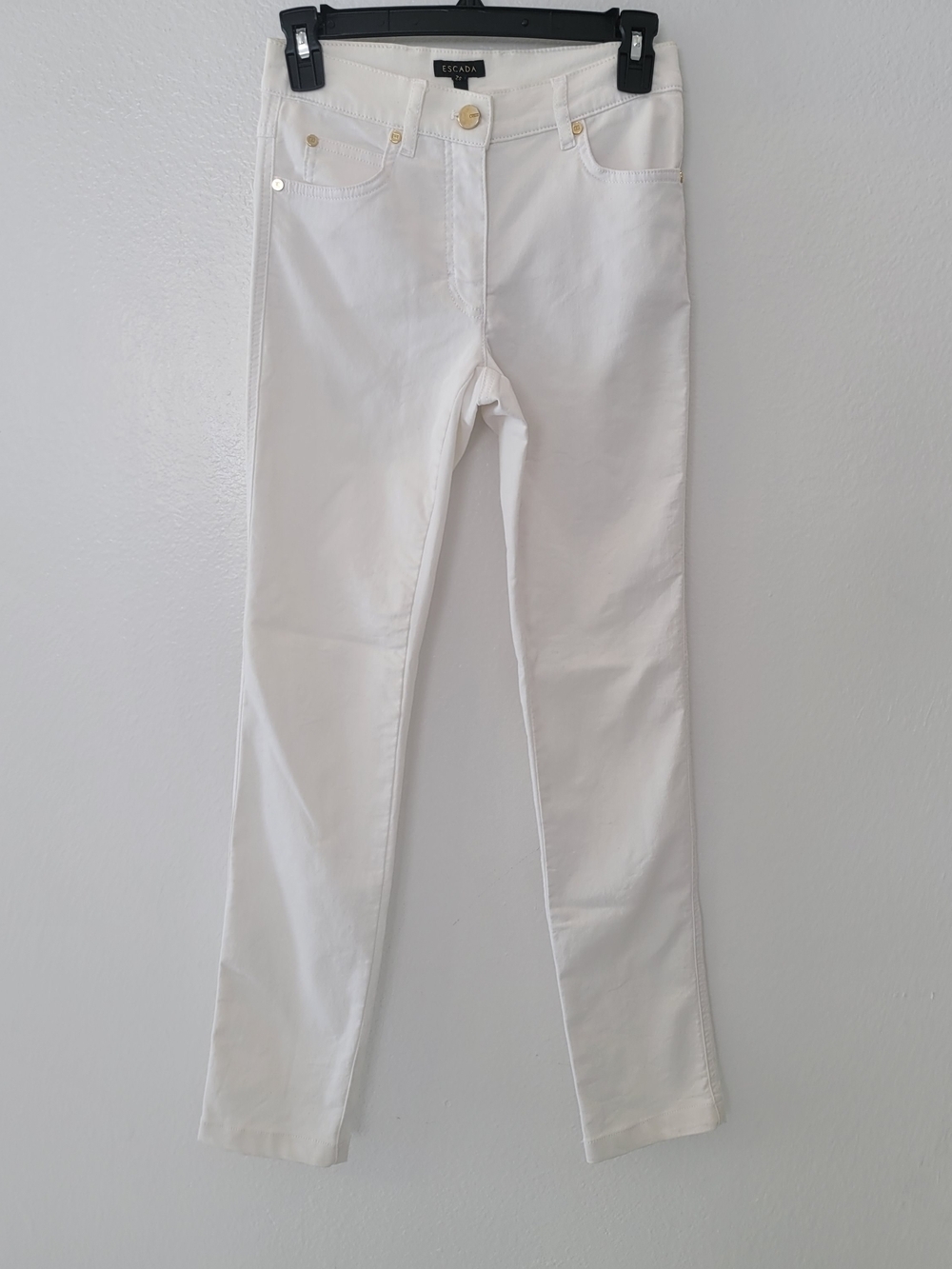 Escada Women's White Slim Jeans Size 32
